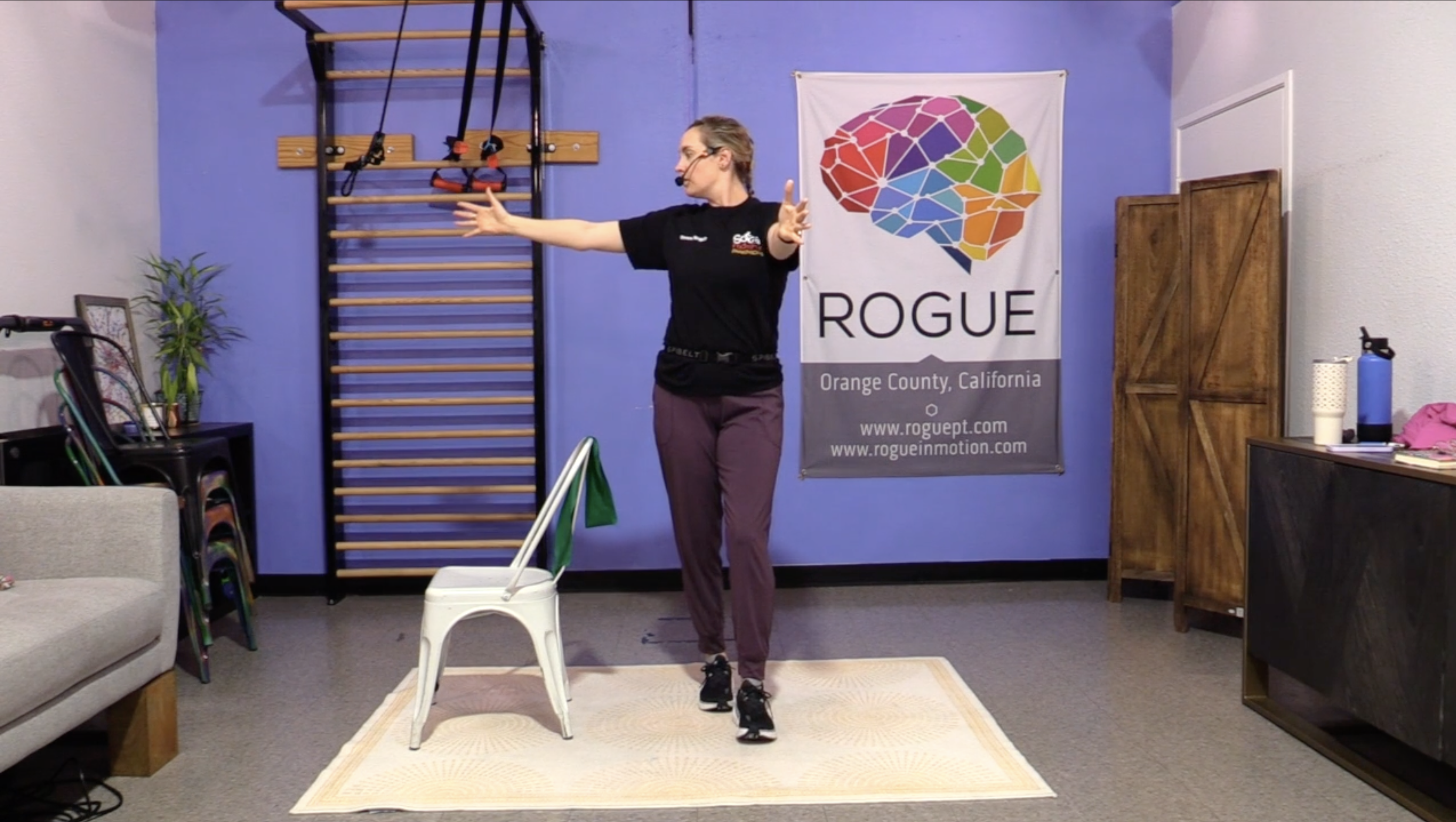 3-13-26 PWR! Moves ~ Friday  20 Mins ~ Standing Balance with Marie (Theraband)!