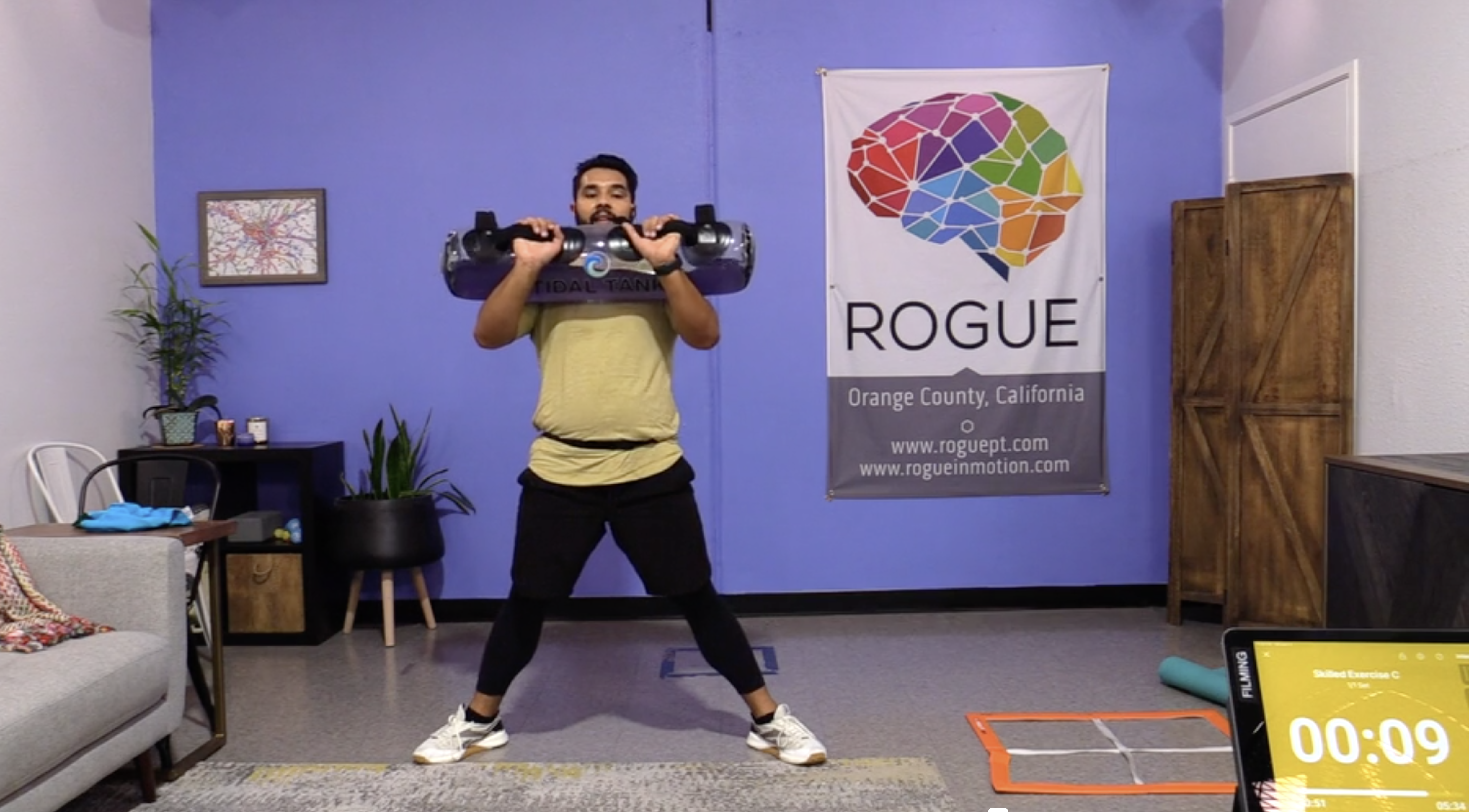 4-5-23 HIIT with Small Equipment - 20 lbs in Tidal Tank with Al!