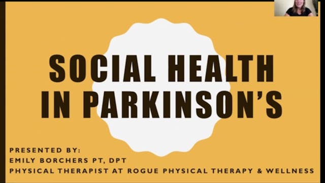 Social Health in Parkinson's