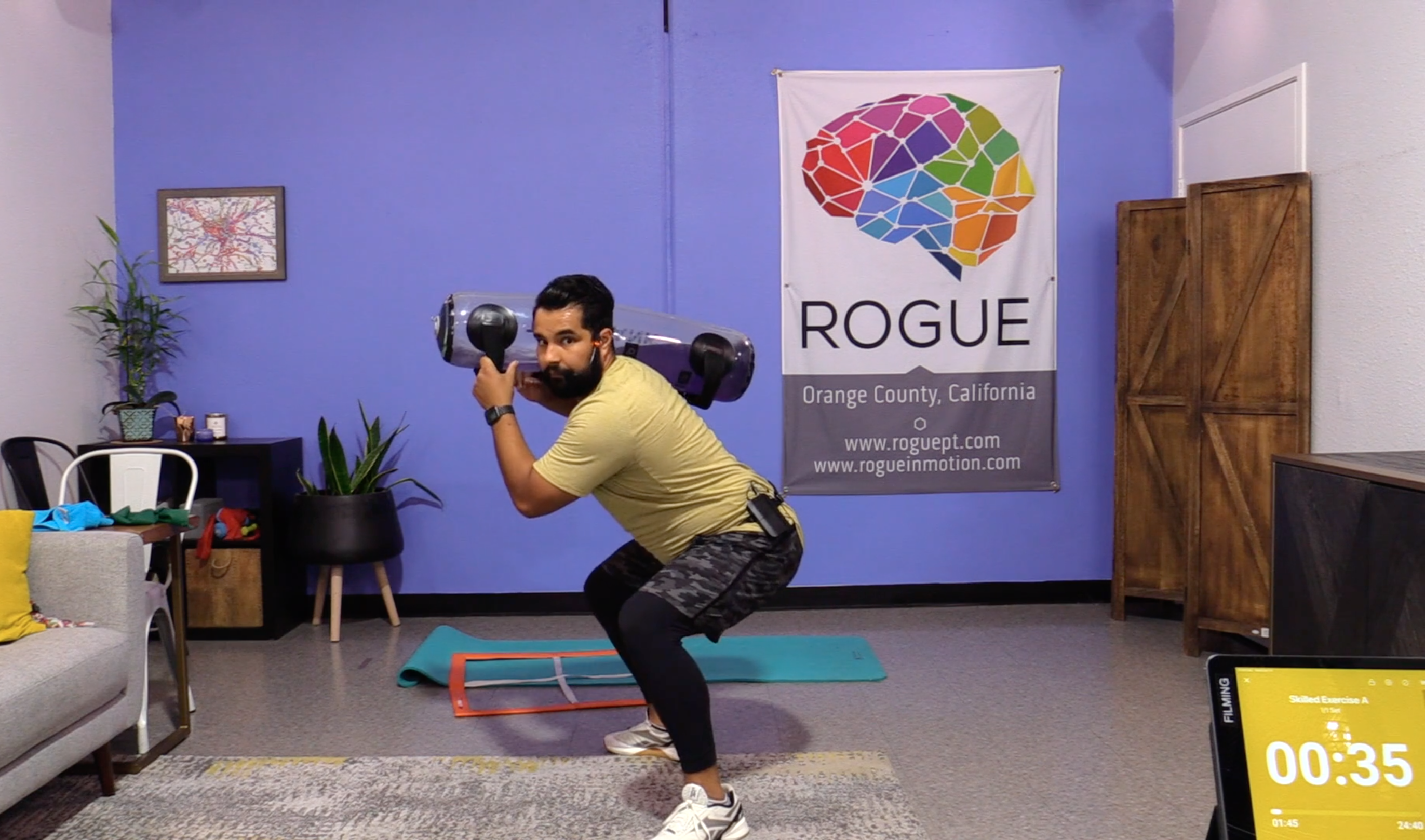 4-19-23 HIIT with Small Equipment - 20 lbs in Tidal Tank with Al!