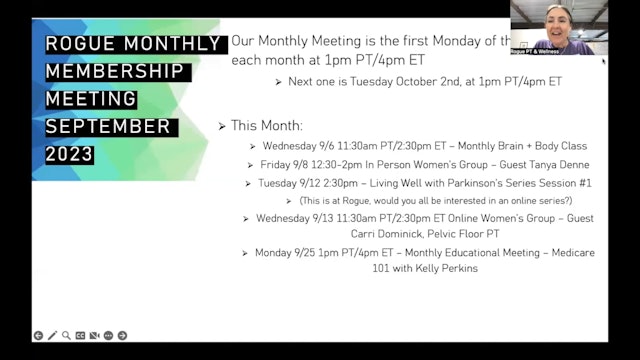September 2023 Monthly Membership Meeting