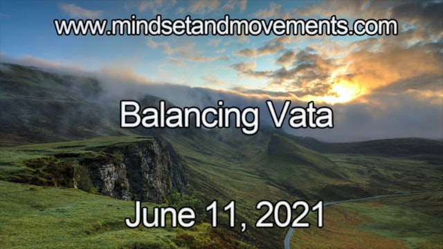 Balancing Vata Yoga