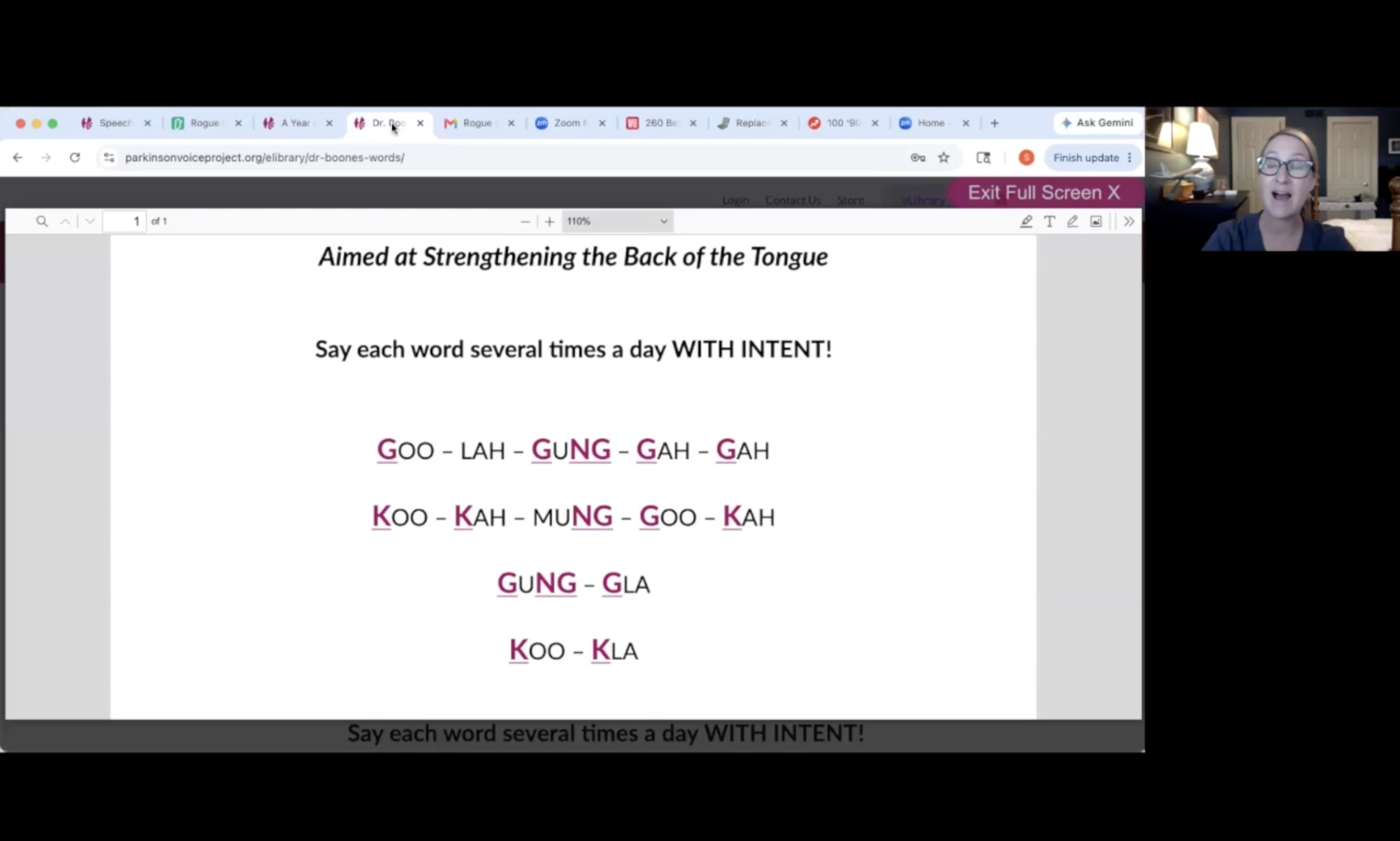 6-25-26 Speech ~ Voice ~ Swallowing ~ Breathing Class!