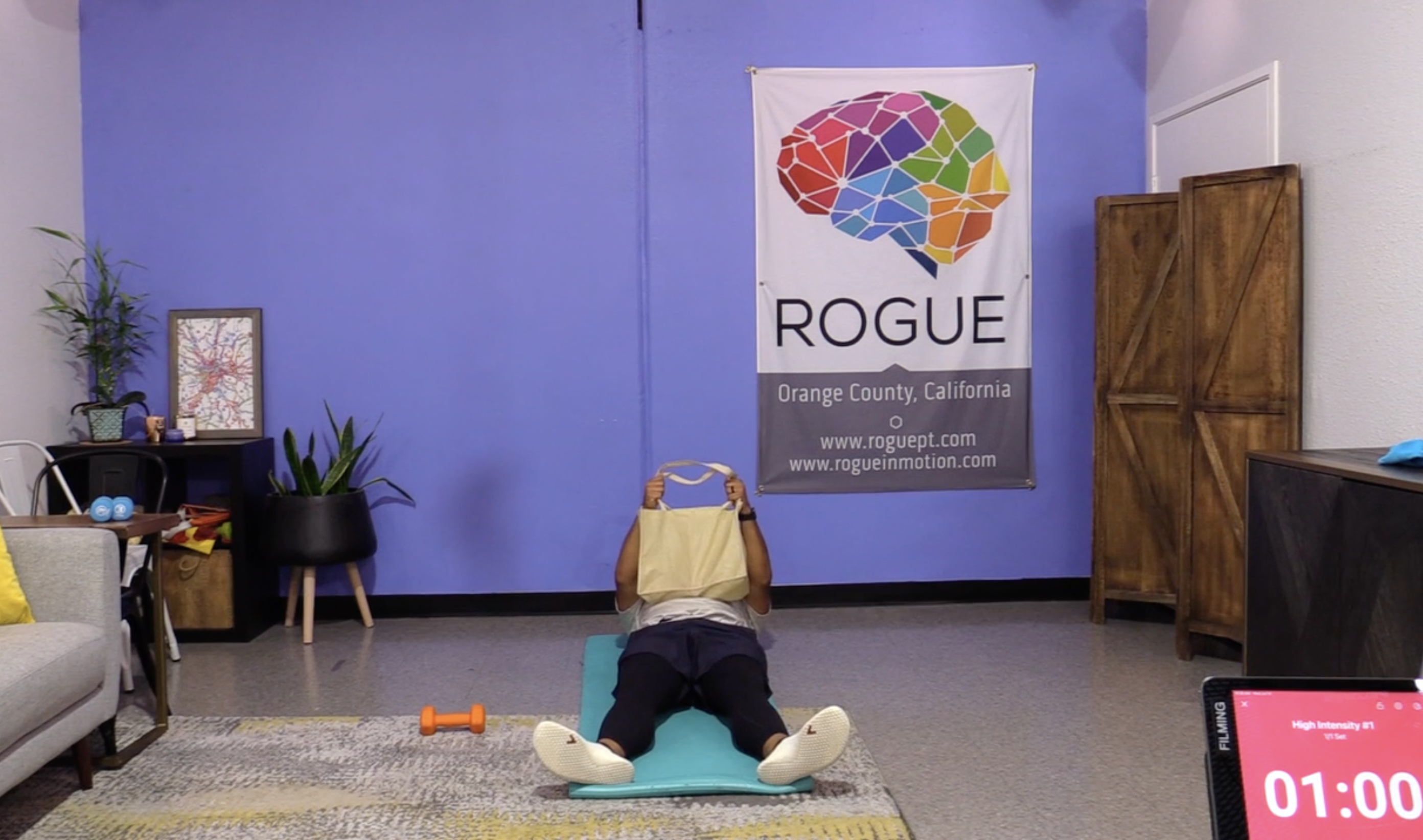 7-12-23 HIIT with Household Items ~ Weighted Bag with Al!