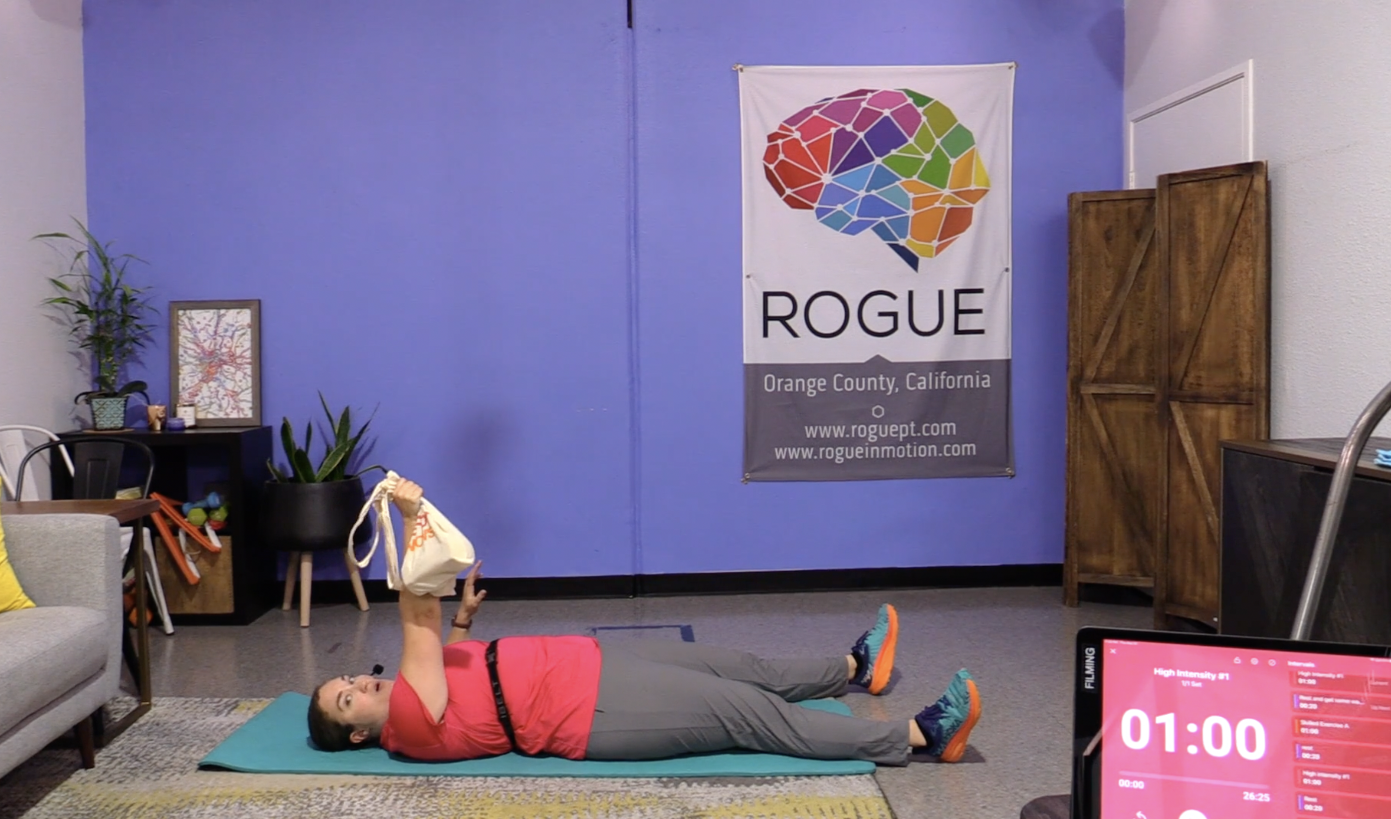 8-21-23 HIIT with Household Items ~ Weighted Bag ~ Flexibility Week with Alyx!