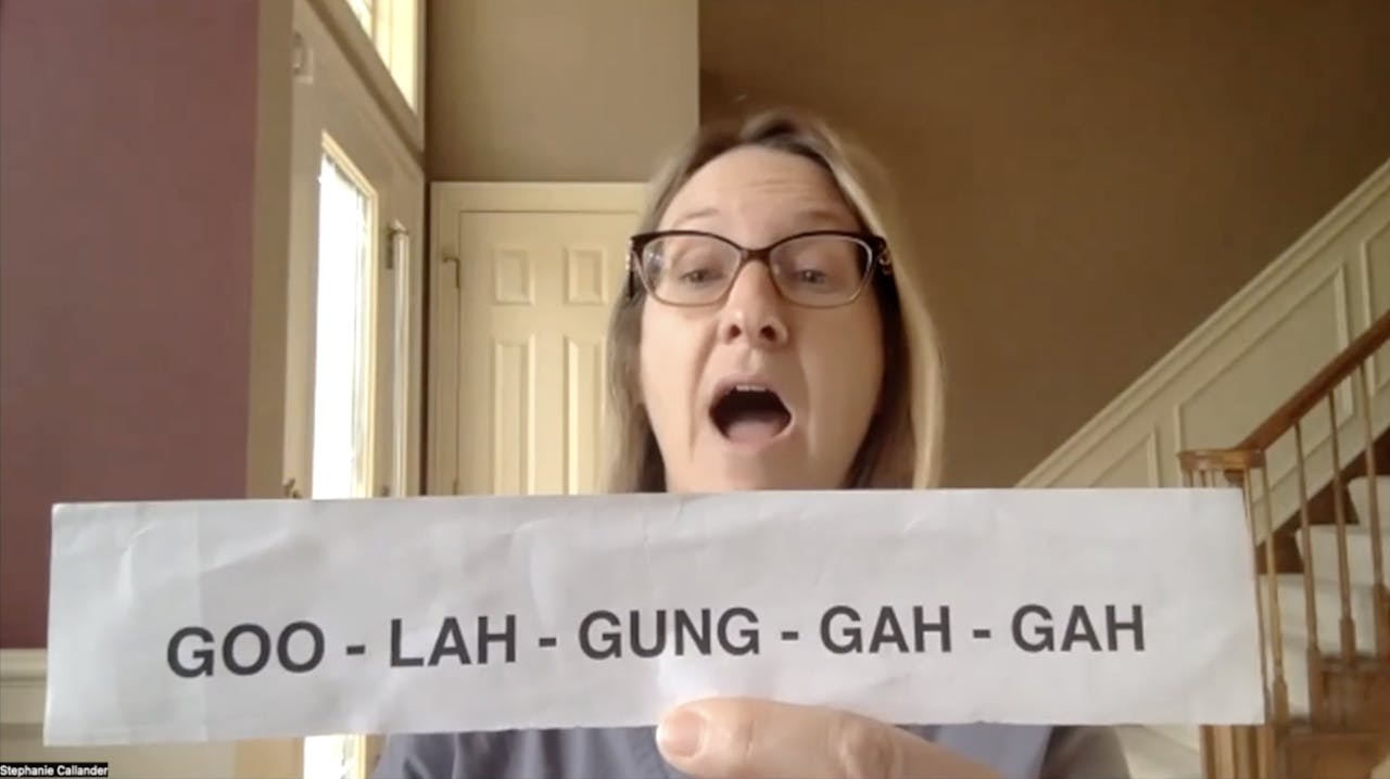 22123 Speech Class The Breather, Vocal Drills, + Reading with Stephanie! Speech Classes