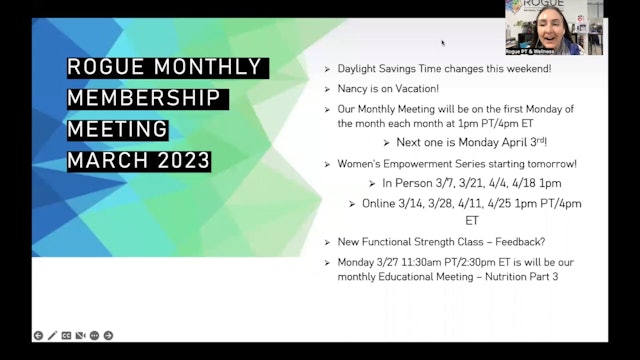 March 2023 Monthly Membership Meeting