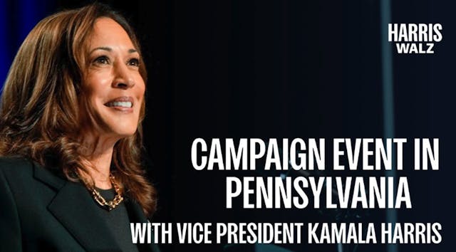 VP Kamala Harris Speech in Pennsylvan...