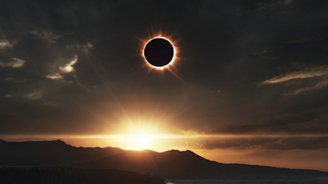 Solar eclipse progression via observatory cameras