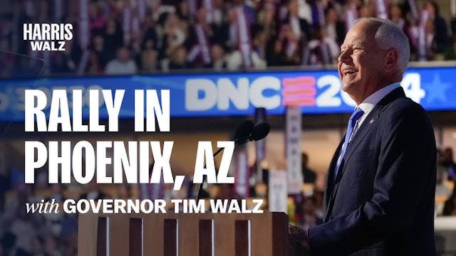 Gov. Tim Walz Rally in Phoenix, Arizo...