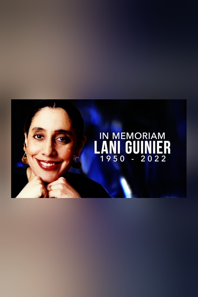 Lani Guinier, Voting Rights Champion, Dies At 71.