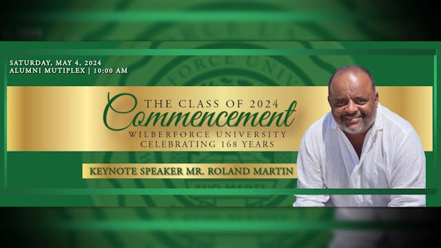 Roland Martin speaks at Wilberforce U...