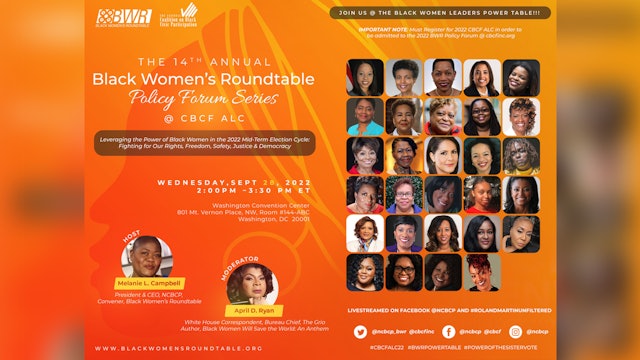 BWR “Power of Black Women’s Leadership” Public Policy Forum Series | CBCF ALC