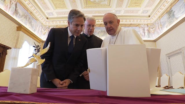 Cordial reunión del Papa con secretar...