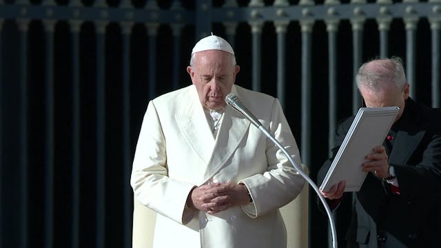 Pope Francis  at General Audience war...