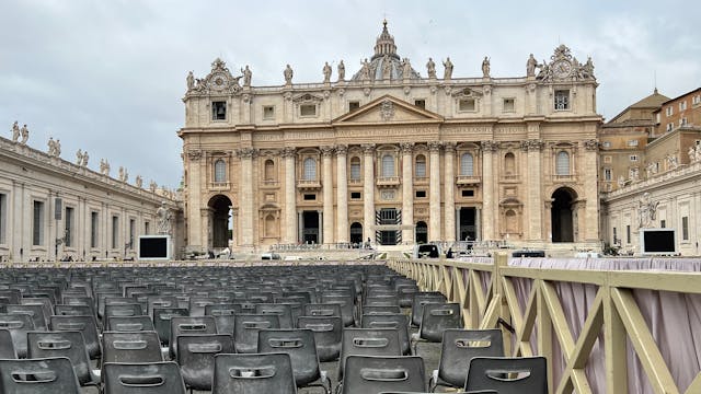 Holy Week Preparations in St. Peter's...