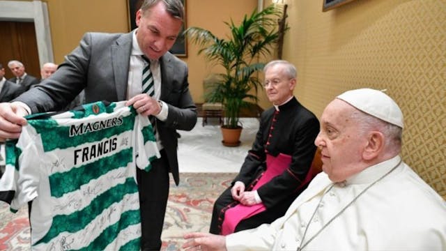 El papa se reúne con el Celtic de Gla...