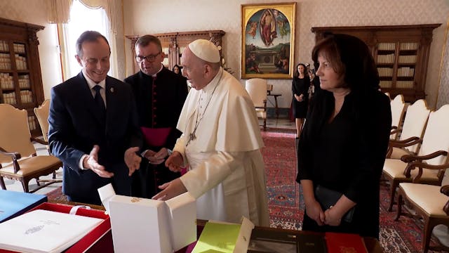 El Papa se reúne con el presidente de...