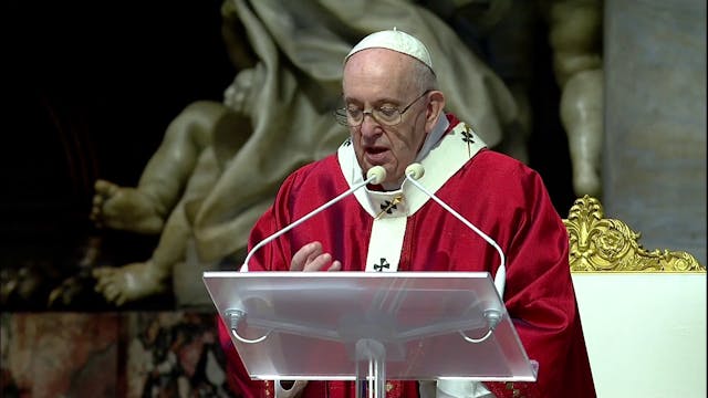 Pope Francis celebrates Pentecost wit...