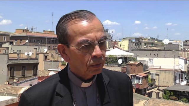 El cardenal Gregorio Rosa Chávez cump...