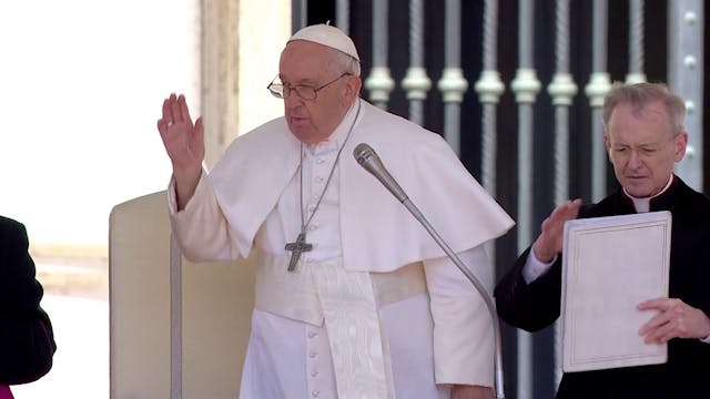 Pope Francis applauds faith and works...