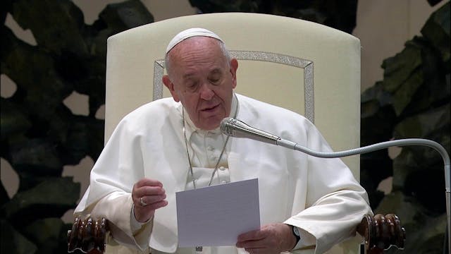 Pope at Audience encourages people to...