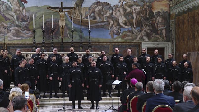 Un coro de Georgia en la Capilla Sixt...