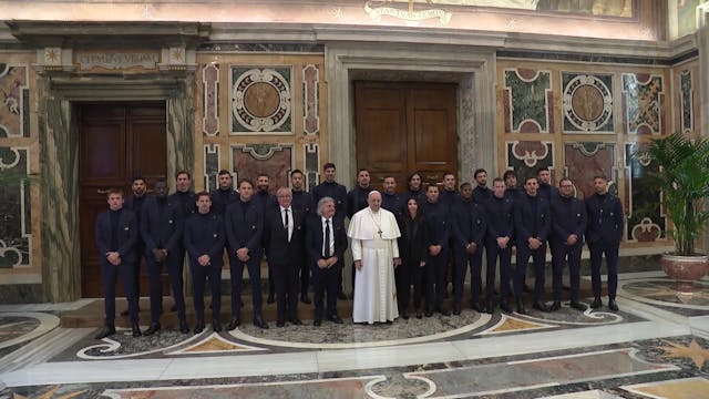 Pope to soccer players from Sampdoria...