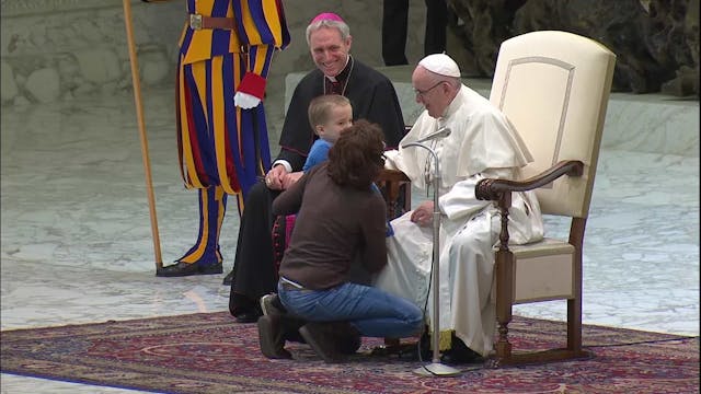 Autistic boy moves the pope: “It made...