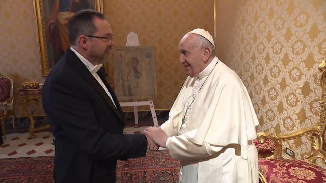 Pope Francis meets with Ukraine's amb...