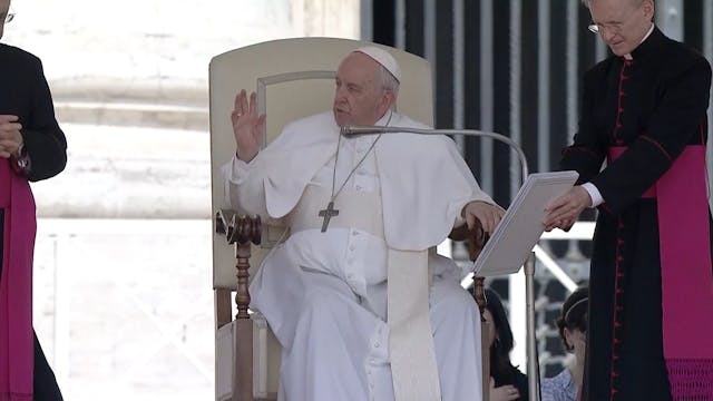 Pope Francis describes old age as a f...