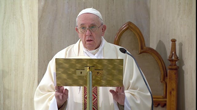 Pope Francis prays for those who have...