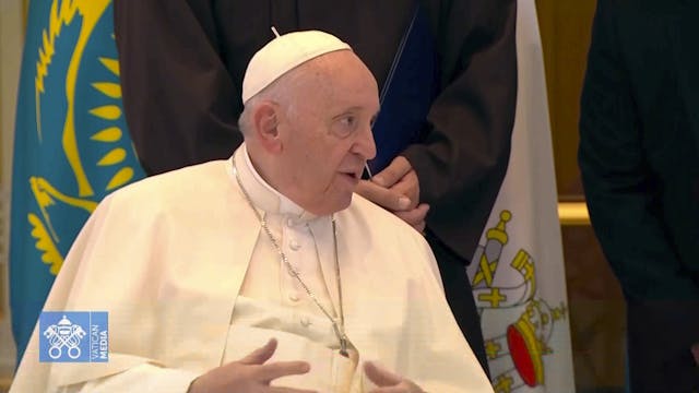 El Papa llega a Kazajistán y manifies...