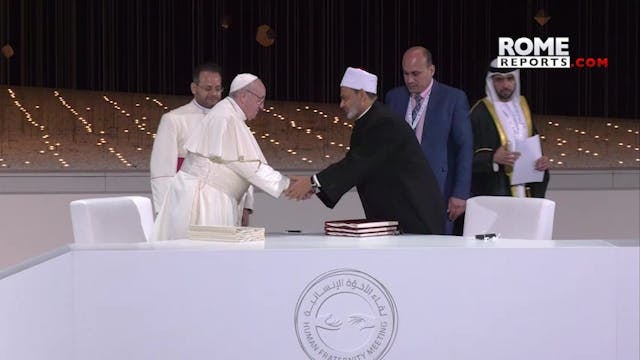 Pope Francis, Imam Al-Tayyeb and Anto...