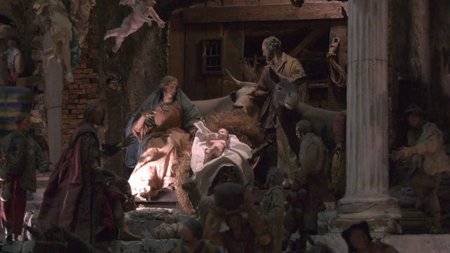 A sneak peak at one of the most elaborate nativity scenes in Rome 
