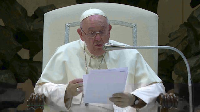 Pope Francis meets with members of th...