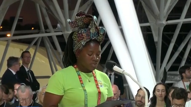 Young woman from Mozambique shares testimony at WYD: “We never lost our faith”