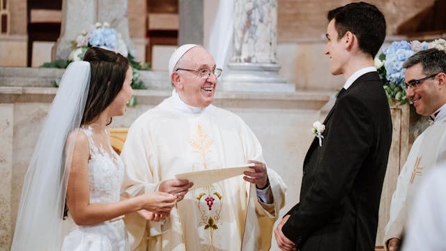 Pope Francis Every marriage, even non...