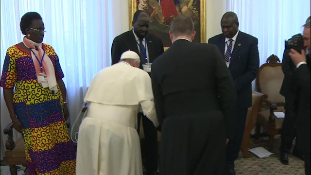 April 2019: Pope's powerful gesture to promote peace in South Sudan