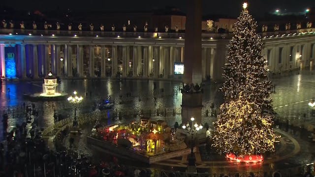 Vatican's Christmas tree and Nativity...