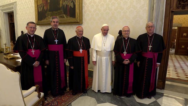 Obispos de Chile se reúnen con el Pap...