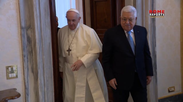 President of Palestine meets with Pop...