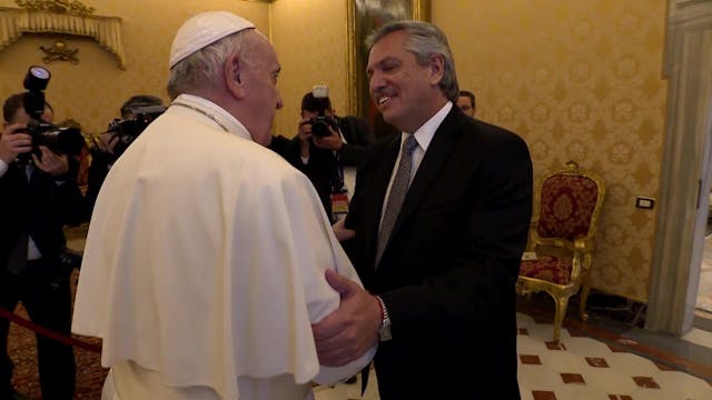Cordial 1st meeting between pope & ne...