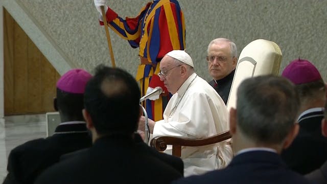 Pope Francis prays for the unemployed...