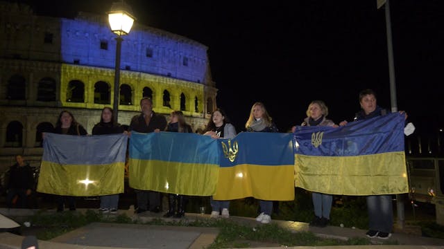 Ucranianos en Roma: Nuestros hermanos...