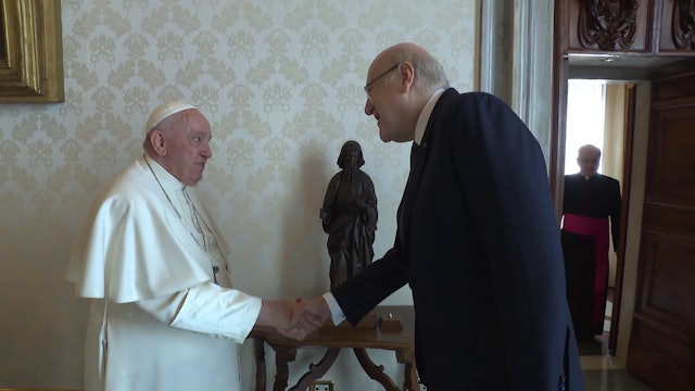 Pope Francis meets with Lebanese Prime Minister 