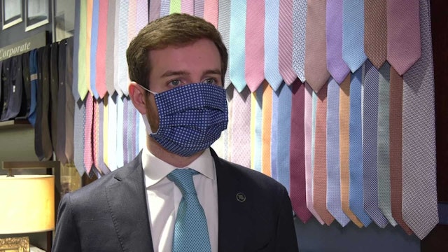 Luxury tie business produces masks to stem coronavirus contagion