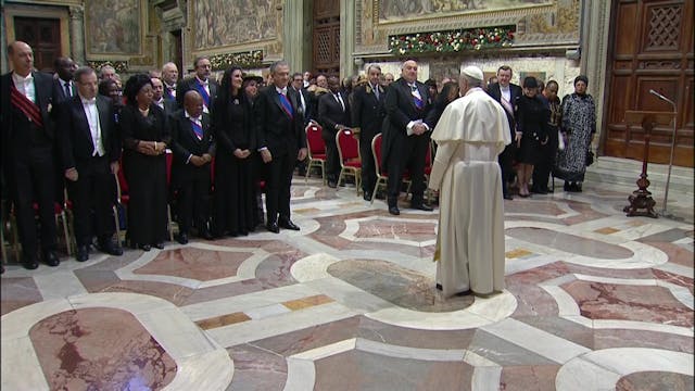 Pope to diplomats: Politics is forwar...