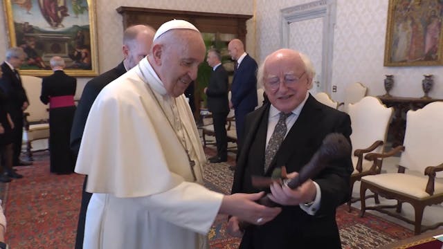 Papa alaba al presidente de Irlanda t...