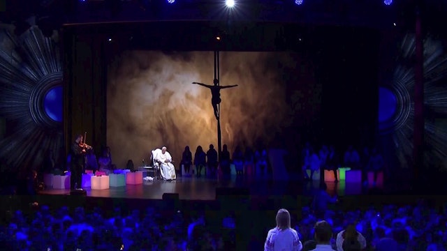 Pope Francis welcomed to Assisi with interpretive dance and poem